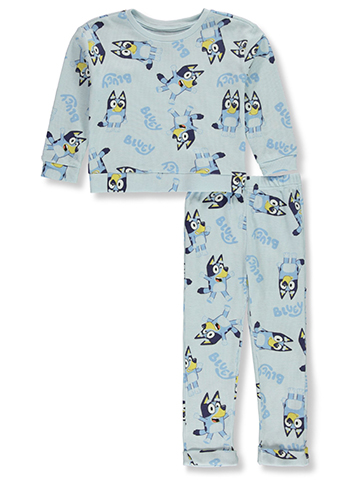 Bluey Boys' 2-Piece Thermal Waffle Pants Set Outfit - CookiesKids.com