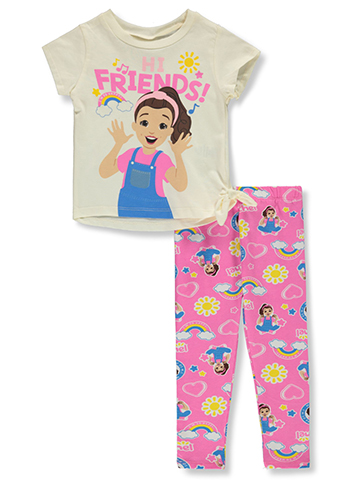 Ms. Rachel Baby Girls' 2-Piece Leggings Set Outfit - CookiesKids.com