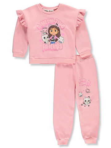Gabby's Dollhouse Baby Girls' 2-Piece Fleece Joggers Set Outfit - CookiesKids.com
