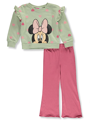 Disney Minnie Mouse Girls' 2-Piece Flared Pants Set Outfit - CookiesKids.com