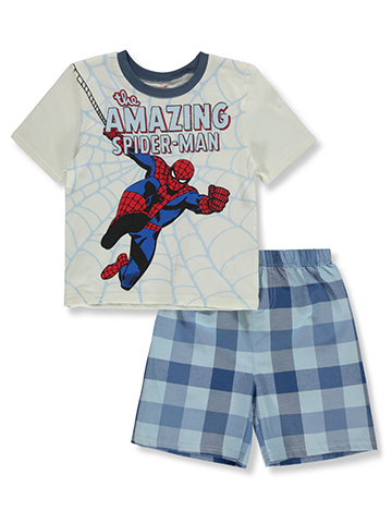 Spider-Man Boys' 2-Piece Knit Shorts Set Outfit - CookiesKids.com