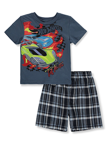 Hot Wheels Boys' 2-Piece Knit Shorts Set Outfit - CookiesKids.com