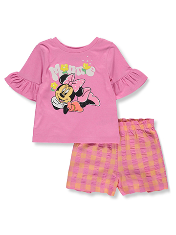 Disney Minnie Mouse Baby Girls' 2-Piece Shorts Set Outfit - CookiesKids.com