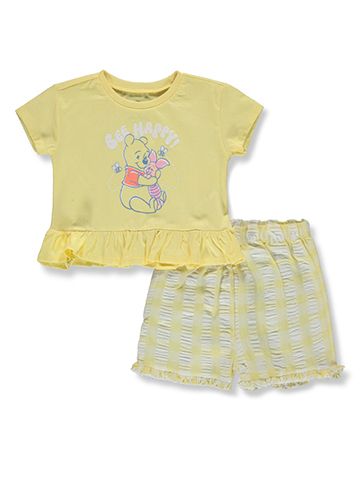 Disney Winnie The Pooh Baby Girls' 2-Piece Shorts Set Outfit - CookiesKids.com