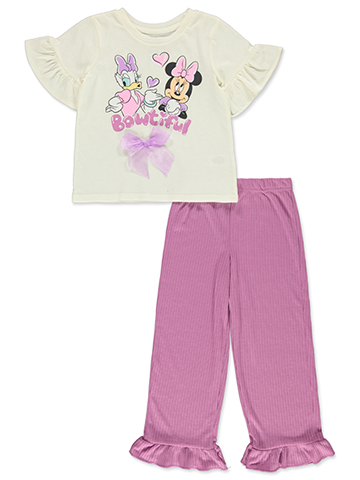 Disney Minnie Mouse Girls' Two-Piece Pants Set - CookiesKids.com