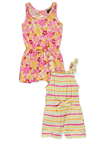 Picapino Baby Girls' 2-Pack Woven Rompers - CookiesKids.com