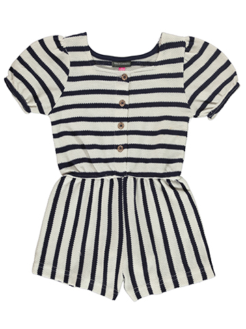 Vince Camuto Girls' Striped Knit Romper - CookiesKids.com