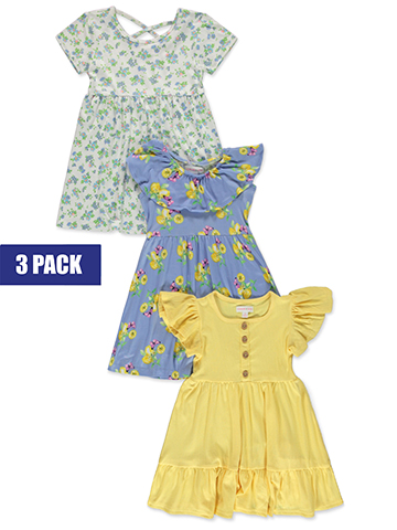 Lemon Kiss Girls' 3-Pack Dresses - CookiesKids.com