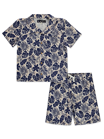 Ben Sherman Boys' 2-Piece Cabana Shorts Set Outfit - CookiesKids.com
