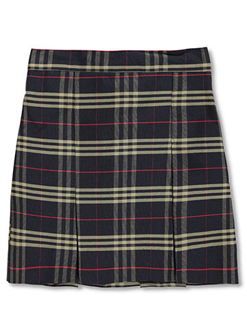 Cookie's Girls' Box Pleat Plaid Uniform Skirt - CookiesKids.com