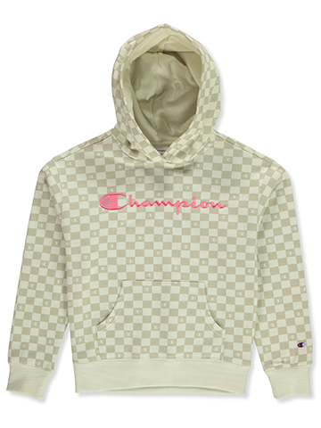 Champion Girls' Fleece Checker Hoodie - CookiesKids.com