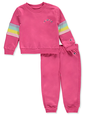 Champion Baby Girls' 2-Piece Joggers Set Outfit - CookiesKids.com