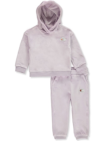 Champion Baby Girls' 2-Piece Sherpa Joggers Set Outfit - CookiesKids.com