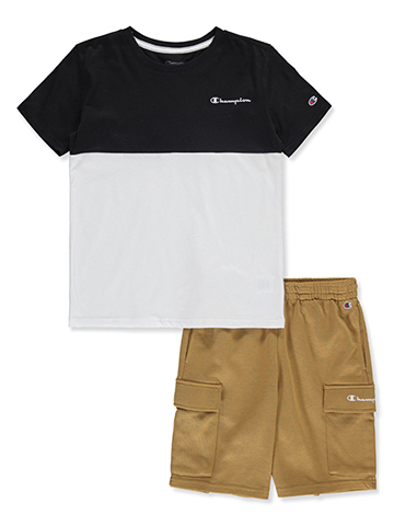 Champion Boys' 2-Piece Club Shorts Set Outfit - CookiesKids.com