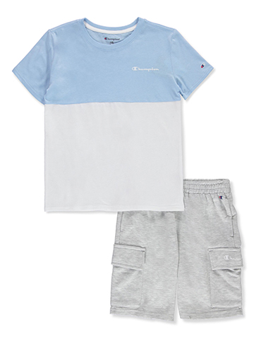 Champion Boys' 2-Piece Club Shorts Set Outfit - CookiesKids.com