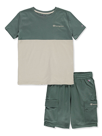 Champion Boys' 2-Piece Club Shorts Set Outfit - CookiesKids.com
