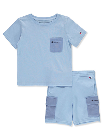 Champion Boys' 2-Piece Cargo Shorts Set Outfit - CookiesKids.com