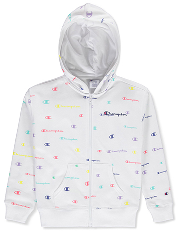 Champion Girls' Rainbow Zipper Hoodie - CookiesKids.com