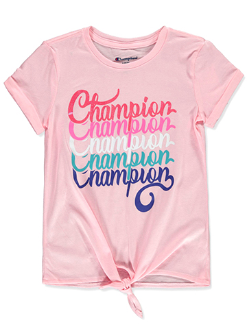 Champion Girls' Tied Signature T-Shirt - CookiesKids.com
