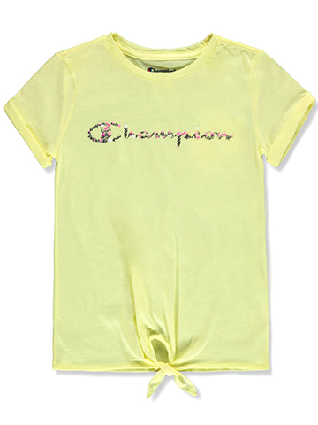 Champion Girls' Tied Signature T-Shirt - CookiesKids.com