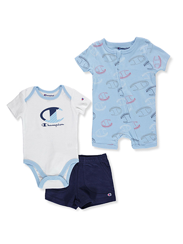 Champion Baby Boys' 3-Piece Romper Set Outfit - CookiesKids.com