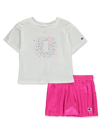 Champion Girls' 2-Piece Signature Shorts Set Outfit - CookiesKids.com