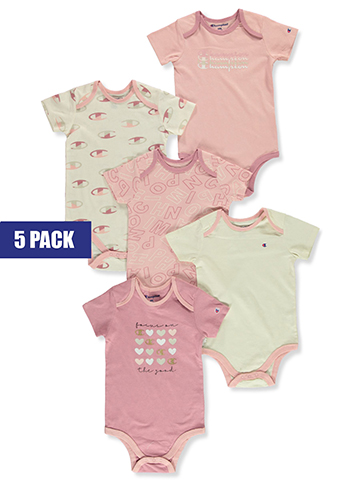 Champion Baby Girls' 5-Pack Bodysuits - CookiesKids.com