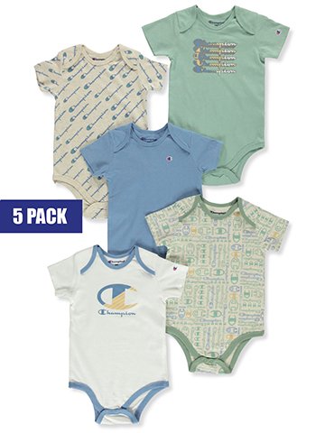 Champion Baby Boys' 5-Pack Bodysuits - CookiesKids.com