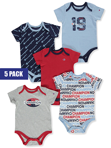 Champion Baby Boys' 5-Pack Bodysuits - CookiesKids.com