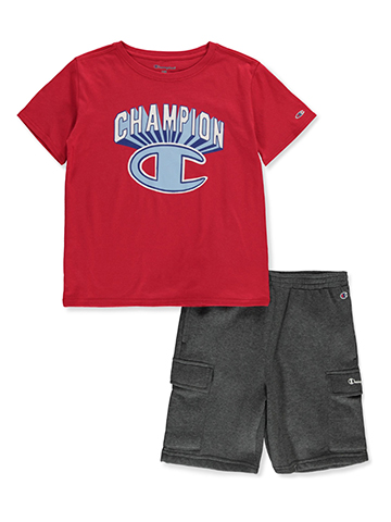 Champion Boys' 2-Piece Haze Shorts Set Outfit - CookiesKids.com
