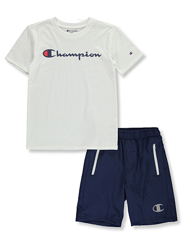 Champion Boys' 2-Piece Signature Shorts Set Outfit - CookiesKids.com
