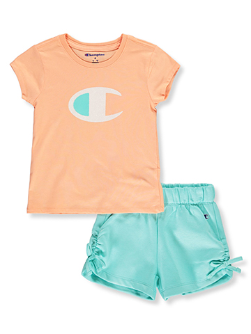 Champion Girls' 2-Piece Shorts Set Outfit - CookiesKids.com