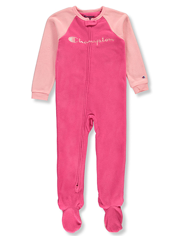 Champion Girls' Fleece Footed Coveralls - CookiesKids.com