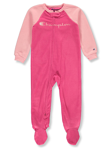 Champion Baby Girls' Micro Fleece Footed Coveralls - CookiesKids.com