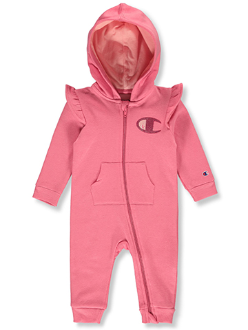 Champion Baby Girls' Hooded Coveralls - CookiesKids.com