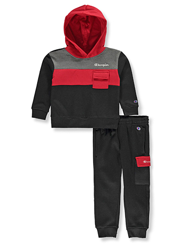 Champion Boys' 2-Piece Blocked Joggers Set Outfit - CookiesKids.com