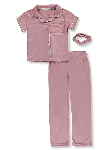 Catherine Malandrino Girls' 3-Piece Coat Pajamas Set - CookiesKids.com