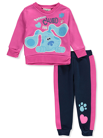 Blues Clues Baby Girls' 2-Piece Joggers Set Outfit - CookiesKids.com
