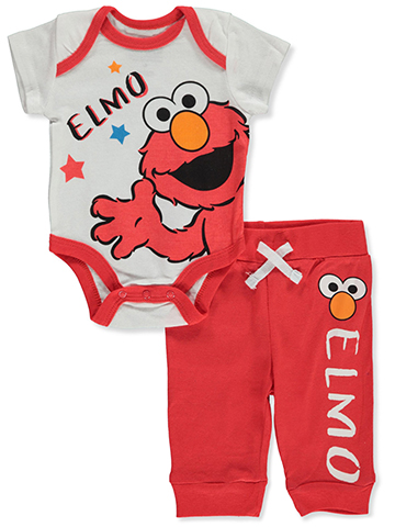 Sesame Street Baby Boys' 2-Piece Joggers Set Outfit - CookiesKids.com