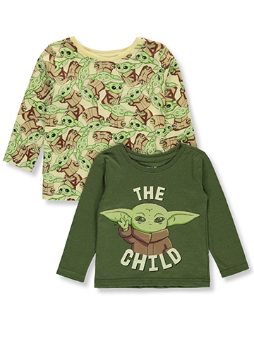 Star Wars The Mandalorian Boys' 2-Pack Grogu T-shirts - CookiesKids.com