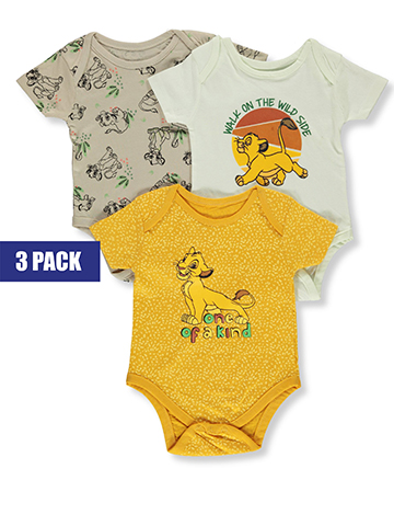 Disney The Lion King Baby Boys' 3-Pack Bodysuits - CookiesKids.com