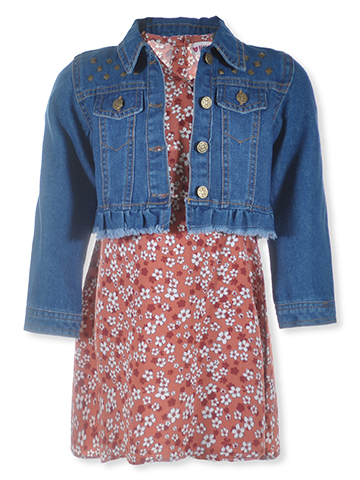 Nanette Girls' 2-Piece Dress Jacket Set Outfit - CookiesKids.com