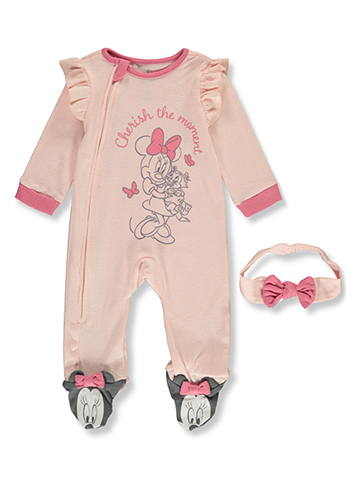 Disney Minnie Mouse Baby Girls' 2-Piece Headband Set Outfit - CookiesKids.com
