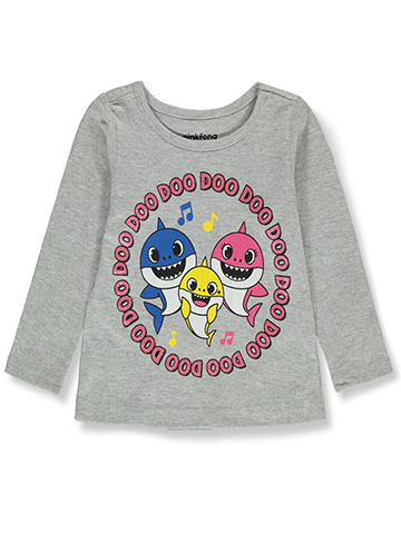 Baby Shark Baby Girls' Long-Sleeve T-Shirt - CookiesKids.com