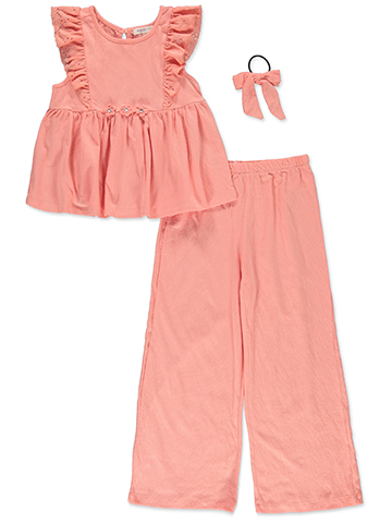 Nannette Girls' 3-Piece Pants Set Outfit - CookiesKids.com