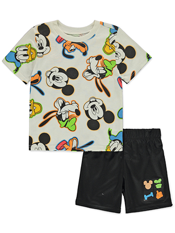 Disney Mickey Mouse Boys' 2-Piece Shorts Set Outfit - CookiesKids.com