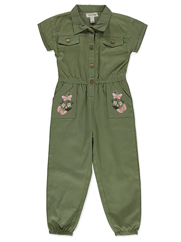 Nanette Girls' Twill Jumpsuit - CookiesKids.com