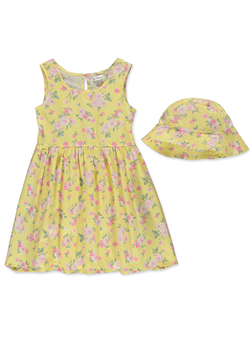 Nanette Girls' 2-Piece Floral Dress Set Outfit - CookiesKids.com