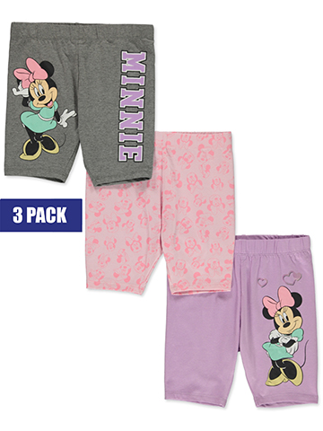 Disney Minnie Mouse Girls' 3-Pack Bike Shorts - CookiesKids.com