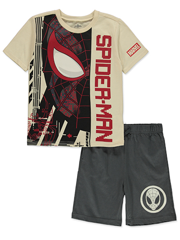 Spider-Man Boys' 2-Piece Miles Morales Shorts Set Outfit - CookiesKids.com